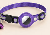 Waterproof AirTag collar holder - Purple