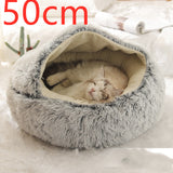 Fluffy Pet Bed Grey 50cm